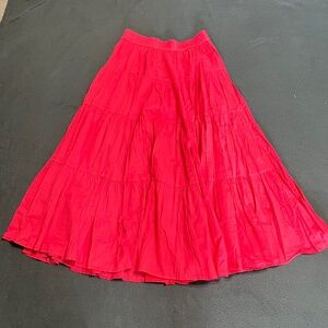 Vintage Kumikyoku tomatoe red maxi skirt small size